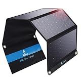 BigBlue 28W High-Efficiency Solar Panel Charger with Dual USB-C and USB-A