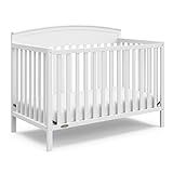 Graco Benton 5-in-1 Convertible Crib – GREENGUARD Gold Certified, Converts from Baby Crib to Toddler Bed, Daybed and Full-Size Bed, Fits Standard Full-Size Crib Mattress (White)