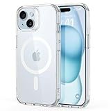 ESR for iPhone 15 Case, Compatible with MagSafe, Military-Grade Protection, Yellowing Resistant, Scratch-Resistant Back, Magnetic Phone Case for iPhone 15, Classic Series, Clear
