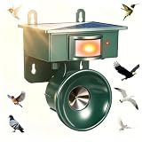 2026 Solar Bird Repellent Devices Outdoor Ultrasonic Bird Repeller Deterrents for Outside,Woodpecker Deterrent for House,USB Charging & Waterproof Pigeon Goose Bird Scare Away Garden Patio Orchard