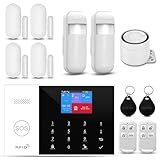 PGST WiFi Wireless Home Alarm System - 2025 Home Security System, 10-Minute Installation, 4 Door & Window Sensors + 2 Motion Sensors, APP Remote Control, Compatible with Alexa, No Monthly Fee