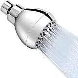 Aisoso High Pressure Shower Head 3 Inches Anti-clog Anti-leak Fixed Showerhead Chrome with Adjustable Swivel Brass Ball Joint for Relaxing and Comfortable Shower Experience