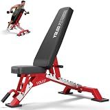 YOLEO Commercial Adjustable Weight Bench, ASTM Certified 2315LB, 8-Gauge Steel Workout Bench, Incline Decline Flat for Gyms