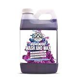 Chemical Guys Extreme Bodywash & Wax Foaming Car Wash Soap - Soap for Foam Cannons, Foam Guns, or Bucket Washes for Cars, Trucks, Motorcycles, RVs, and More, Grape Scent - 64 oz (Half Gallon)