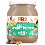 PB2 Performance Peanut Plant Based Vegan Protein Powder | 20g Complete Protein, No Added Sugar, Prebiotic Fiber | Dairy Free, Certified Vegan, Non-GMO, and Gluten Free [Peanut with Dutch Cocoa, 2lb]
