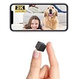 X W EI UNION 2K Mini Spy Cam Hidden Camera for Home Security Small Nanny Cam with Phone App WiFi Remote Monitor Room Video Recorder, Night Vision, Motion Detection