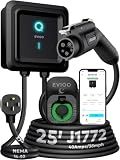 EVIQO Level 2 EV Charger J1772 40A NEMA 14-50 - 240V Wall Charging Station