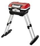 Cuisinart Petite Gourmet Portable Gas Grill with VersaStand, Compact Portable Grill Propane, 150 Sq. In. Cooking Surface, 5,500 BTU Burner Small Gas Grills for Camping, BBQ, Adjustable Base, Handles