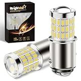 iBrightstar 1157 LED Bulb White, BAY15D 2057 2357 7528 LED Daytime Running Lights Bulbs Super Bright for Back Up Reverse Lights Brake Tail Lights Turn Signal Lights, 2 Pack