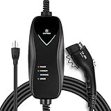 Lectron Level 1 EV Charger - ETL Certified, 110V, 15 Amp, 16 ft Extension Cord & J1772 Cable - Portable Electric Car Charger for J1772 EVs with NEMA 5-15 Plug