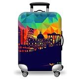 WUJIAONIAO Travel Luggage Cover Baggage Suitcase Cover Protector Skins 18-32 Inch (City, XL (for 29-32 inch luggage))
