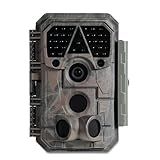 Meidase P70 Trail Camera, 64MP 1296p, Game Cameras with No-Glow IR Night Vision, Motion Activated, Waterproof for Wildlife Deer Cams, Hunting