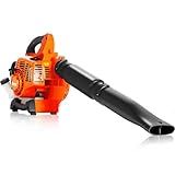 Getell Handheld Gas Leaf Blower – 26cc Two-Cycle Engine, 180 mph, 380 cfm – High-Velocity Yard Clearing Tool for Lawn Care, Driveways, and Light Snow Removal