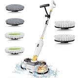 Cordless Electric Mop for Dewalt 20V Battery (NO Battery), 2 in 1 Electric Spin Mop & Electric Floor Scrubber Machine with LED Light & Water Spray,800 RPM Electric Mops for Floor