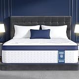 14 Inch Queen Mattress, Upgraded 7-Zone Support Hybrid Queen Size Mattress In A Box with Cooling Gel Memory Foam & Pocket Coils for Back Pain Relief, 365-Night Trial, 10 Years Warranty, Medium Firm