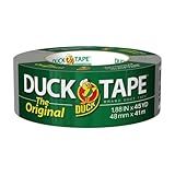 The Original Duck Tape Brand Duct Tape, 1-Pack 1.88 Inch x 45 Yard, Silver, B-450-12 (394468)