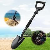 Garden Shovel, 31 Inch Small Garden Shovel, Light Weight Metal Gardening Flat Small Digging Shovel Spade for Kids, Planting, Gardening, Camping, Car, Mini Shovel- 6 Inch Wide Spade
