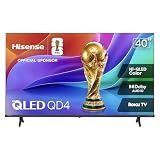 Hisense 40-Inch Class QD4SR Series Hi-QLED FHD Smart Roku TV (40QD4SR, 2026 Model) – Hi-QLED Color, Dolby Audio, Compatible with Alexa, Full Array LED, Slim Bezel Design