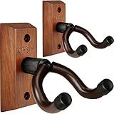 SNIGJAT Guitar Wall Mount 2 Pack, Wood Guitar Hanger Wall Hook with Screws, Guitar Stand Wall Mount Holder for Acoustic Guitar, Banjo, Bass,Guitar Accessories Gifts for Guitar Players