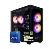 BYTE DEPOT Gamer Master Gaming Desktop PC - Intel Core i7, 32GB RAM, 1TB NVMe M.2 SSD, NVIDIA GeForce RTX 3050 6GB GDDR6, WiFi 6 Ready & Windows 11 Pro