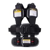 RideSafer Travel Vest Gen 6 - Small (26.5-50 lbs) - Black - Lightweight Portable Child Safety Car Seat for Travel, Rental Cars, Rideshares