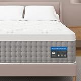 Sleepmax Extra Firm Queen Mattress 12 Inch, Hybrid Mattress Pain Relieving