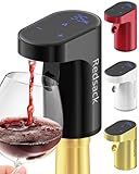 Smart Digital Wine Dispenser for Home Bar & Electric Aerator with Auto Stop, 1-999ML Quantitative Pour & Hands-Free Sensor for Wine, Whiskey, Spirits - Ideal Gift for Men, Dad, Him (Black)