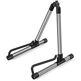 Donner Guitar Stand, Adjustable Folding Acoustic Electric Guitar Stands Floor, Classical Metal Travel Stand for Bass Mandolin Bass Banjo Ukulele (Gray) - DS-1