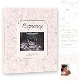 Pregnancy Journal for First Time Moms, Pregnancy Planner with 12 Monthly Calendars, Weekly Tracker, Photo Pages & Back Pocket, Baby Journal Memory Book Keepsake – Thoughtful Mom-to-Be Gift
