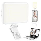 ALTSON 60 LED Portable Selfie Light Video Conference Lighting with Clip & Camera Tripod Adapter Rechargeable 2200mAh CRI 97+, 9 Light Modes for Phone iPhone Webcam Laptop Photo Makeup