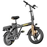 WERHY Electric Bike for Adults, 500W Motor, 20 MPH Max Speed Folding Ebike, 14" Electric Bicycles, Max 20/30 Miles Range (Pedal Assist Mode), Mini E Bikes