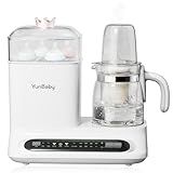 YunBaby Baby Bottle Warmer & Steamer, 44oz Formula Kettle with Drying & Steam, Multi-Function Bottle Warmer for Breastmilk, Food & Baby Essentials