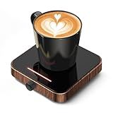 Maestri House Mug Warmer, Electric Coffee Cup Warmer for Desk with 3-Temp Settings,Auto Shut Off, Constant Temperature Heating for Beverage, Milk, Tea and Hot Chocolate at Home & Office (Wood Grain)