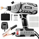 Saker Portable Welder Handheld Welding Machine with 5-Level Current Adjustment, IGBT ARC Welder Gun with 80 Welding Rods, 110V Plug & Play for DIY Home Garage Metal Welding