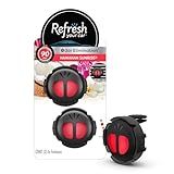 Refresh Your Car Mini Diffuser Car Air Fresheners, Hawaiian Sunrise Scent, 2 Pack, Convenient Car Diffuser