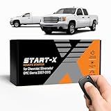 Start-X Remote Starter Kit for Chevy Silverado & GMC Sierra (2007, 2008, 2009, 2010, 2011, 2012, 2013) Trucks | Key Ignition | Plug & Play Install | Lock 3X to Remote Start | Zero Wire Splicing