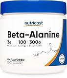 Nutricost Beta Alanine Powder 300 Grams (10.7oz) - 3 Grams Per Serving