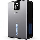 Dehumidifier, Dehumidifiers for Home,98 OZ Water Tank, (1000 sq.ft) Quiet Dehumidifier for Basement Bathroom Bedroom with Humidity Display, Auto Shut Off, Relaxing 7 Color Ambient Light(Gray)