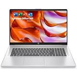 HP 17.3 inch Laptop with Lifetime Office 365 for The Web, Intel 13th 8 Cores i3 CPU (Beat 11th i5), 16GB RAM, 256GB SSD Storage, 10 Key Number Pad, Windows 11, No Mouse