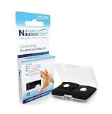Sea-Band Anti-Nausea Travel Sickness Acupressure Wristbands, 1 Pair, Black