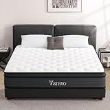 Vantto Twin Size Mattresses, 10 Inch Hybrid Memory Foam Individual Pocket Springs Twin Bed Mattress in a Box with Pressure Relief, Motion Isolation, CertiPUR-US, 100 Nights Trial