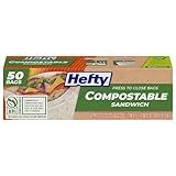 Hefty® Compostable Press-To-Close​ Sandwich 50 Count