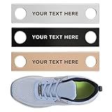 Personalized Shoelace Tags, 2 Piece Set, Custom Engraved Meta Shoe Charms for Runners, Shoes ID Tags, Customized Shoe Lace Buckles