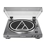 Audio-Technica AT-LPGO-BT Fully Automatic Wireless Belt-Drive Turntable (Gun-Metal/Black)