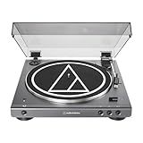 Audio-Technica at-LPGO-BT Fully Automatic Wireless Belt-Drive Turntable (Gun-Metal/Black)