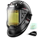 YESWELDER Welding Helmet with LED Light, Blue Light Filtering Lens