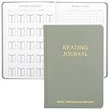 ZICOTO Beautiful Reading Journal for Book Lovers - Linen Hard Cover Book Makes a Great Gift for Readers - The Perfect Tracker with Reading Log & Review Pages For Keeping Notes on Your Favorite Books