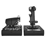 Logitech G X56 H.O.T.A.S Throttle and Joystick Flight Simulator Game Controller, 4 Spring Options, +189 Programmable Controls, RGB Lighting, 2x USB, PC - Black