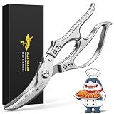 MAD SHARK Heavy Duty Poultry Shears,Spring Loaded Kitchen Shears,Dishwasher