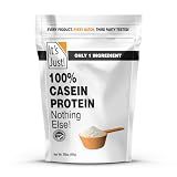 It's Just! - 100% Casein Protein Powder, Made in USA, One Ingredient, Slow Burning, Time Release (1 Pound (Pack of 1), Unflavored)